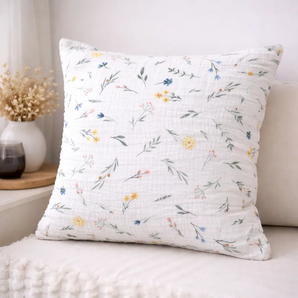 INTERMEDIC SK Mušelínová obliečka Lúka 40x40 cm – zapínanie na zips