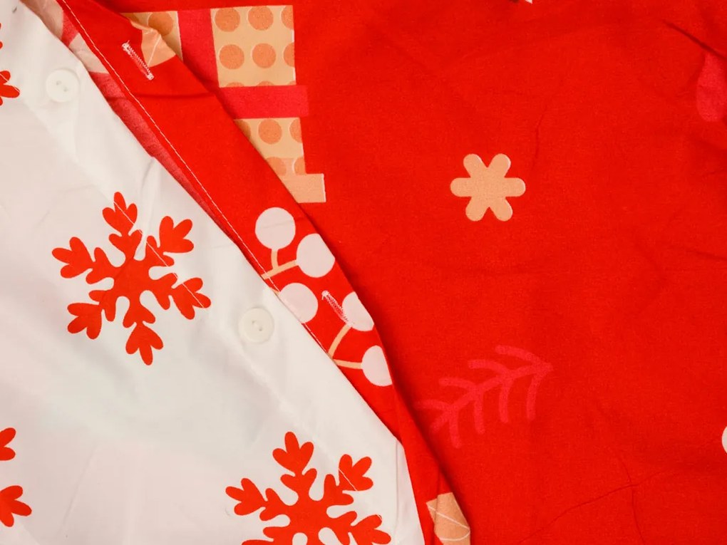 Sada 2 obliečok na vankúš VIANOČNÁ SVIEČKA A STROMČEK 40x50 cm