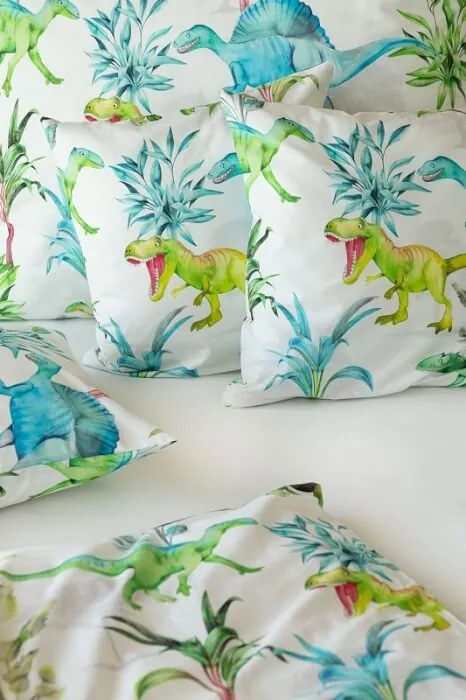Posteľná bielizeň - Dino Friends Bavlnený luxusný digitálny poťah 70/90