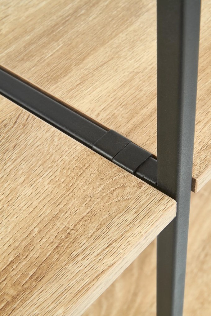 Regál JORGE - dub sonoma/čierny