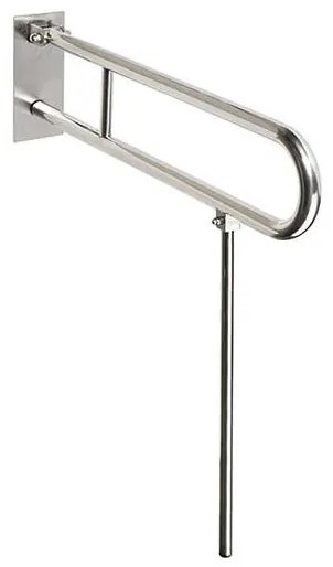 Nerezový úchyt 10x25 cm, strieborný