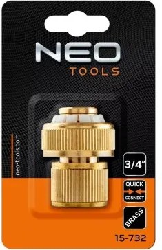 NEO Mosadzná rýchlospojka  3/4" 15-732