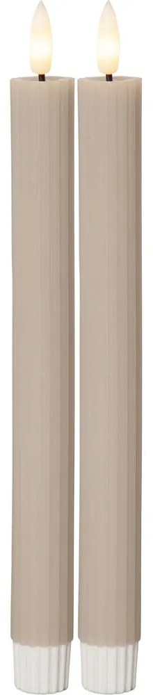 LED sviečky v súprave 2 ks (výška 25 cm) Flamme Stripe – Star Trading