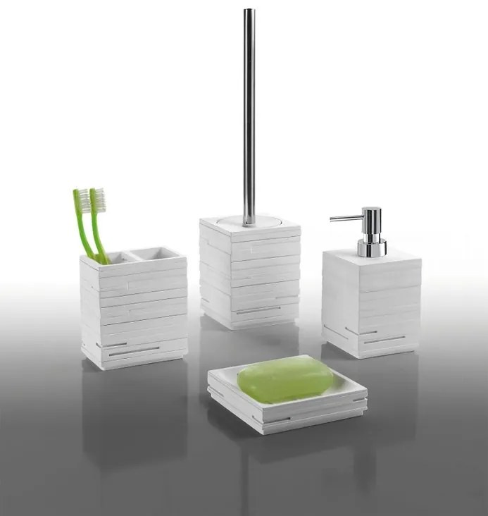 Gedy Gedy, QUADROTTO WC kefa na postavenie, biela, QU3302