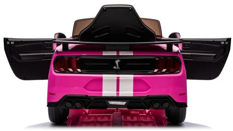 LEAN CARS Elektrická autíčko  Ford Mustang GT500 Shelby - ružové - 2x35w- 12-7AH -2024