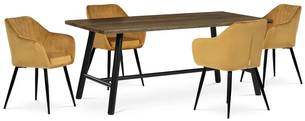 Jedálenský stôl z masívneho dreva 180 x 90 cm,orech
