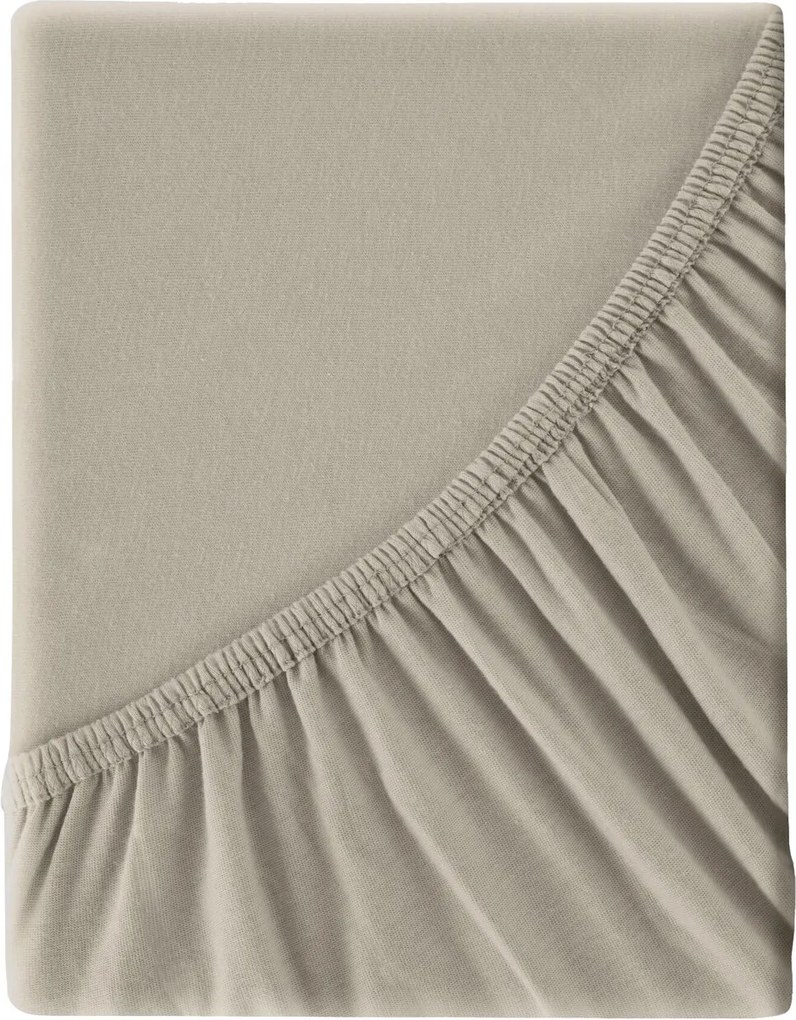 JERSEY PRESTIERADLO JERSEY3 140X200 CM BÉŽOVÉ