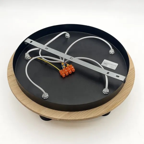 Stropné svietidlo DUSTY 5xE27/15W/230V pr. 34 cm dub/čierna