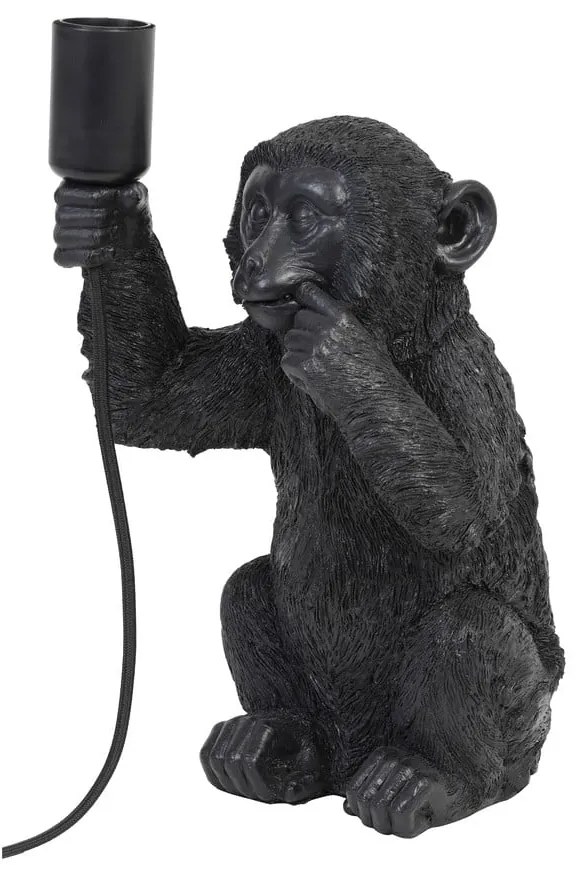 Čierna stolová lampa (výška 34 cm) Monkey - Light & Living