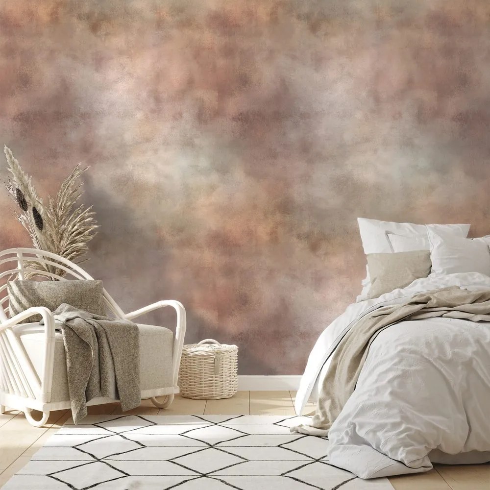 Samolepiaca tapeta jemné zemité akvarelové tóny