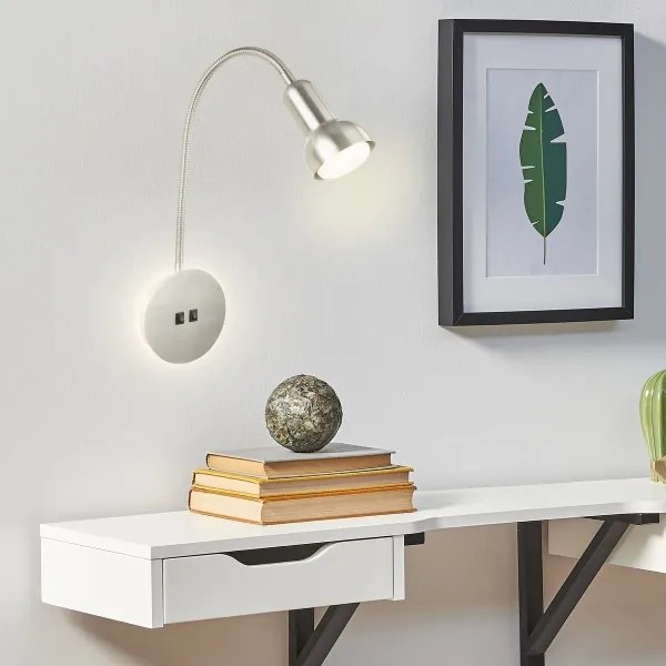 Briloner 2178012 - LED Nástenná flexibilná lampa 1xE14/10W/230V + LED/3W chróm