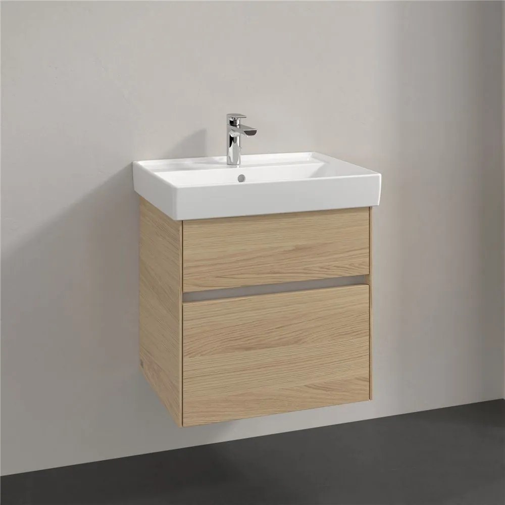 VILLEROY &amp; BOCH Collaro závesná skrinka pod umývadlo, 2 zásuvky, 554 x 444 x 546 mm, Nordic Oak, C00800VJ