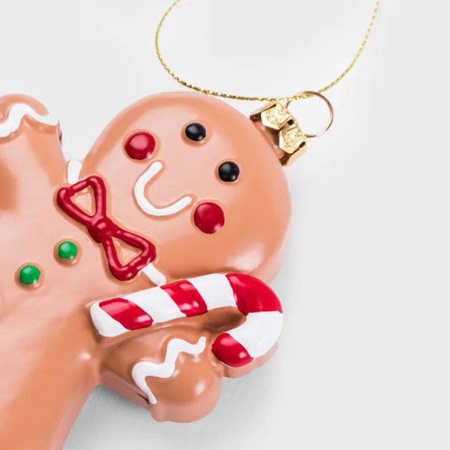 Vianočná ozdoba EVI RED perníček 710384