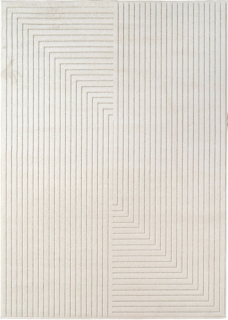 Ayyildiz, Koberec behúň Nova 1202 cream - na von aj na doma, 80x250, biela, chodba / predsieň