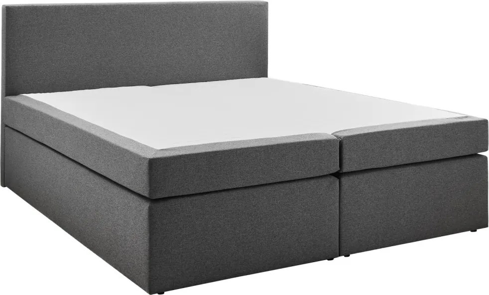 Posteľ boxspring Aston 180x200 cm, stredne šedá látka