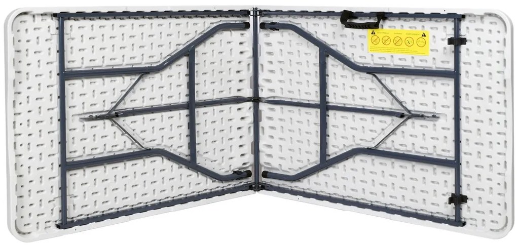 Cateringový skladací stôl Bali 180 cm biely