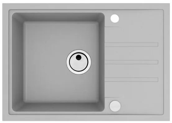 ALVEUS CZ INTERMEZZO 40/81 - beton (680x480mm)jed. sifon