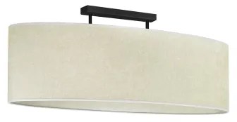 Duolla - Prisadený luster OVAL 2xE27/15W/230V šedá