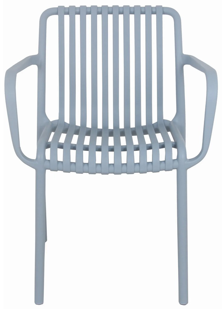 JULIAN Svetlomodrá - MODERNÁ STOLIČKA DO KUCHYNE ZÁHRADY KAVIARNE (STOHOVATEĽNÁ)