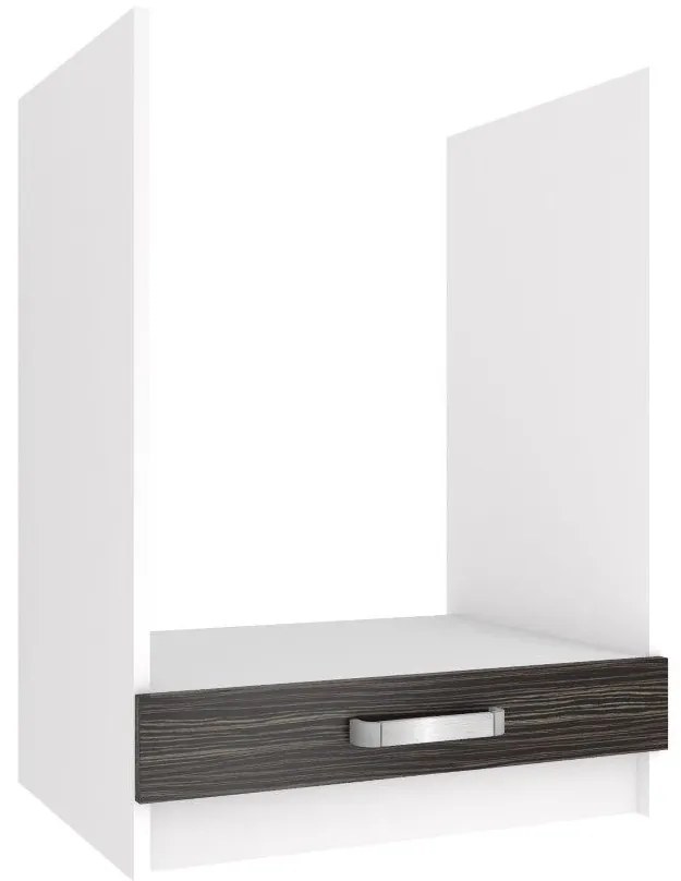 Kuchynská skrinka Belini spodná pre vstavanú rúru 60 cm eben kráľovský bez pracovnej dosky TOR SDP60/0/WT/HK/0/U