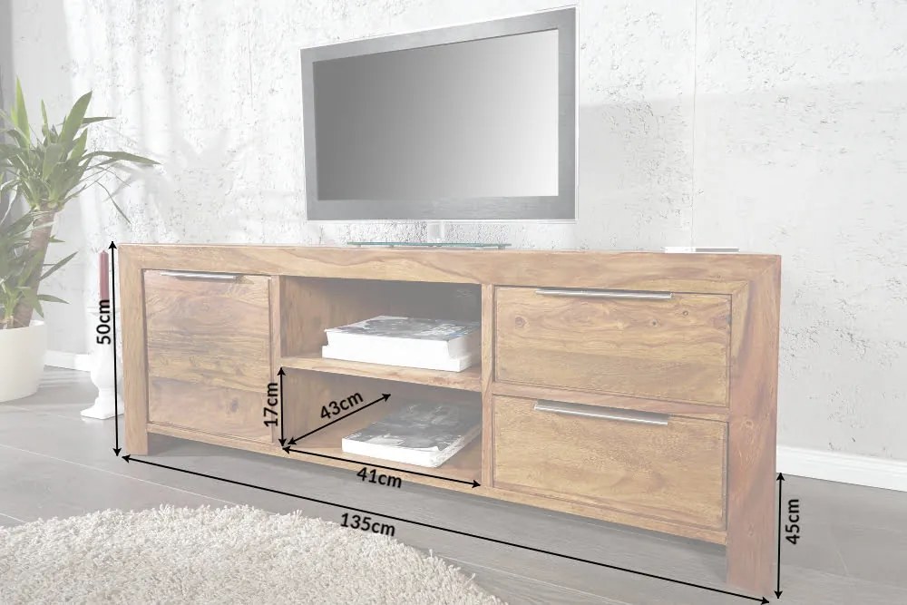 Skrinka pod TV Lagos 135cm Sheesham
