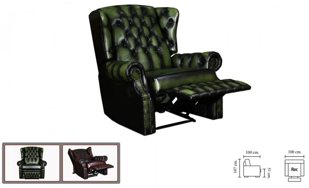 furniture-nabytek.cz - Elektrické polohovacie kreslo Chesterfield