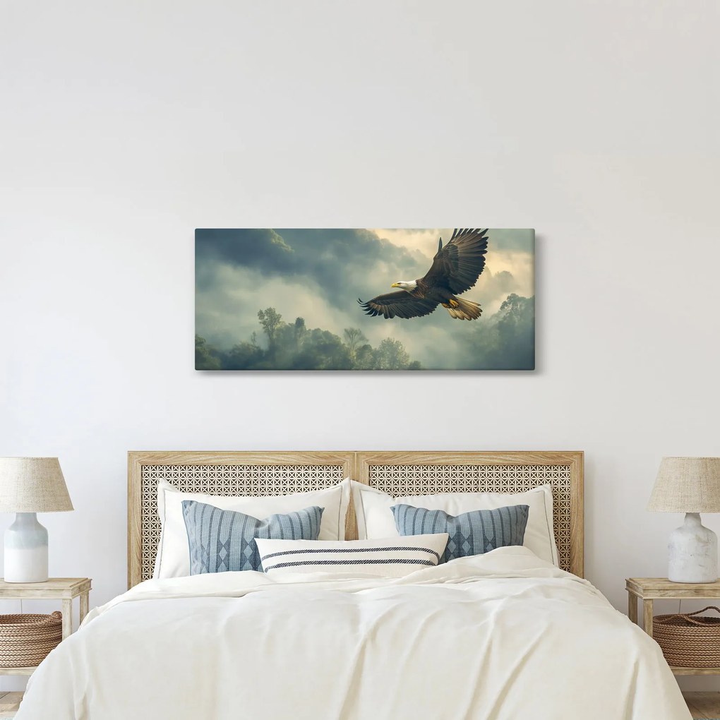 Obraz - Letiaci orol (120x50 cm)