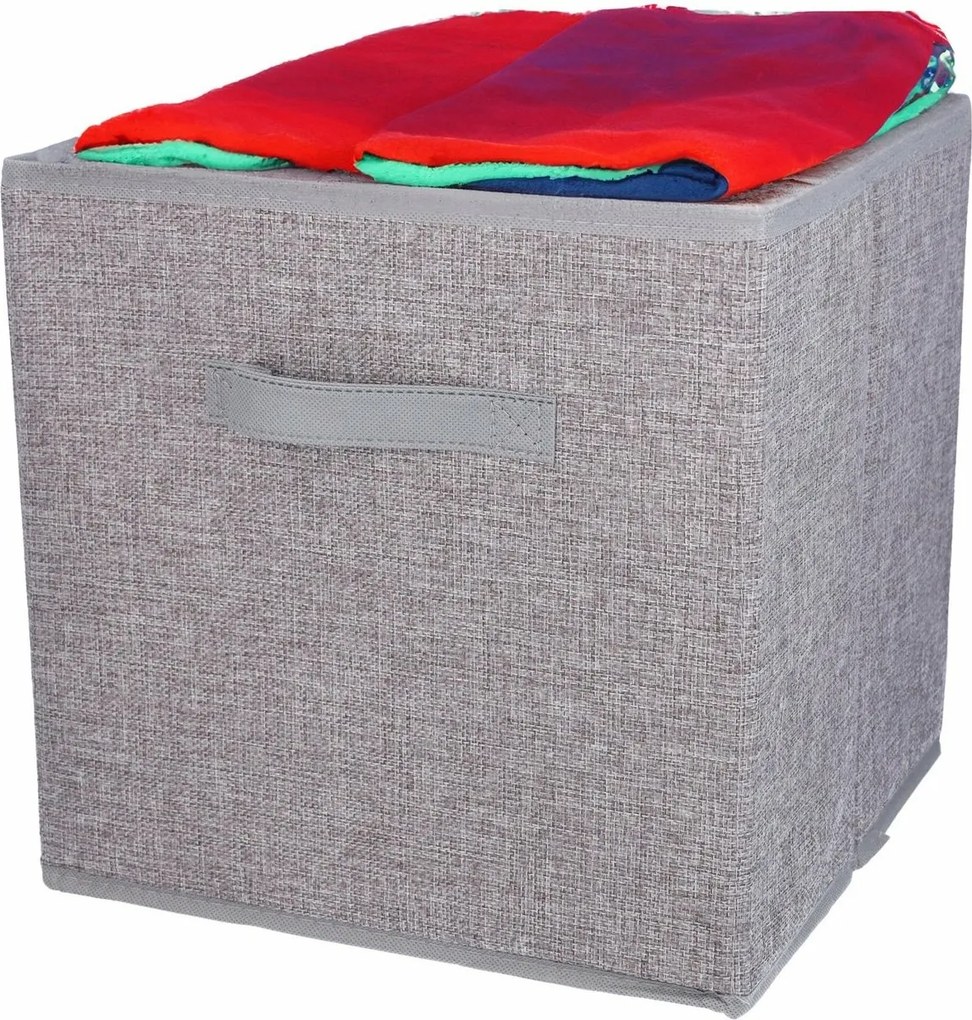 Textilný úložný box, 30 x 30 x 30 cm