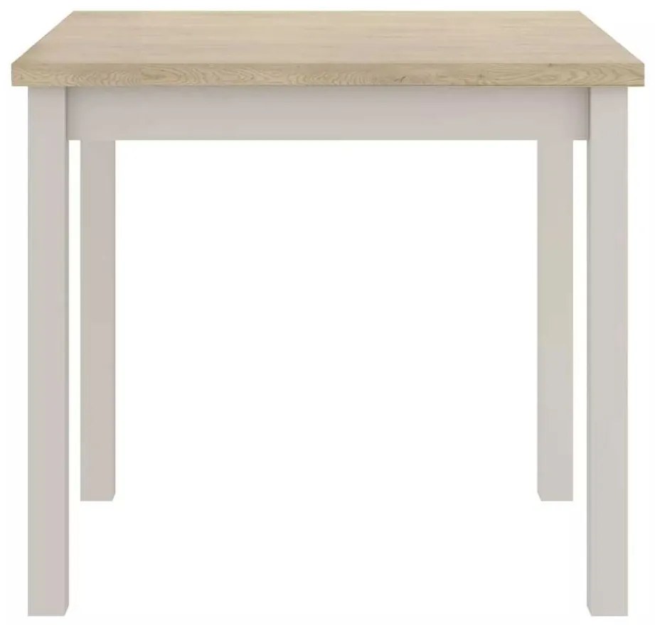 Jedálenský stôl Adam 90 x 65 cm, dub cremona / krémová