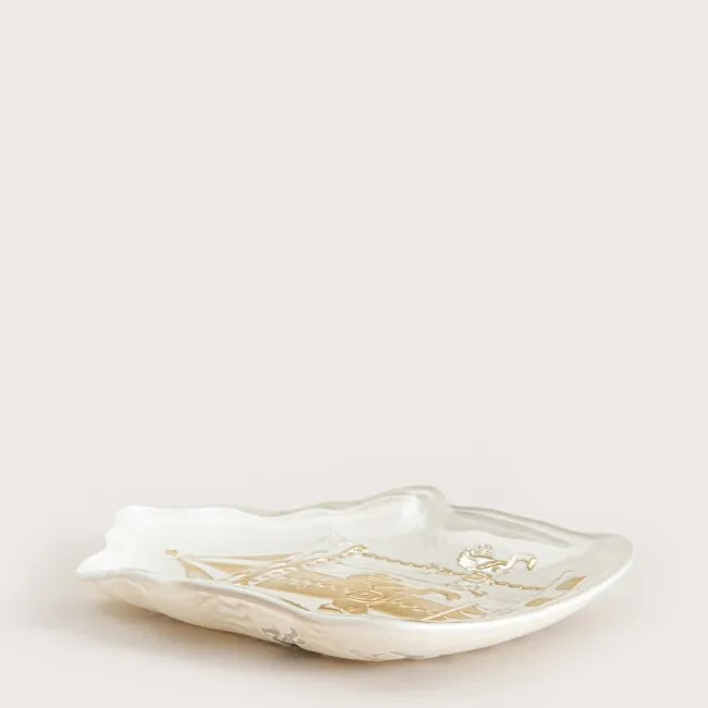 Dekoračný tanier FAROS biely 764523