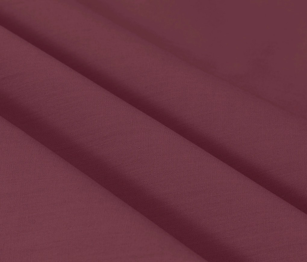 Posteľná bielizeň z perkálu, bordovočervená, štandardná veľkosť