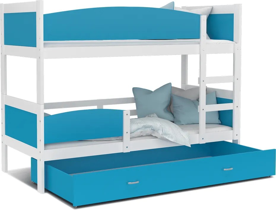 GL Swing 2 poschodová posteľ 190x80 Farba: Modrá