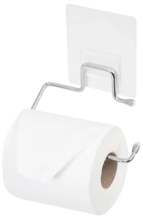 Samolepiaci držiak z pochrómovanej ocele na toaletný papier Compactor