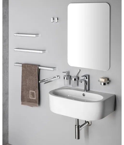 Gedy - Nástenný vešiak na uteráky PIRENEI 6,6x35 cm lesklý chróm