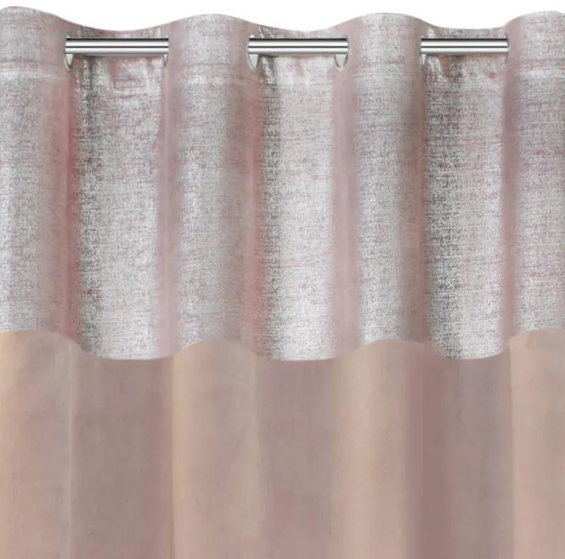 Kvalitné zatemňovacie závesy do spálne ružovej farby 140x250 cm