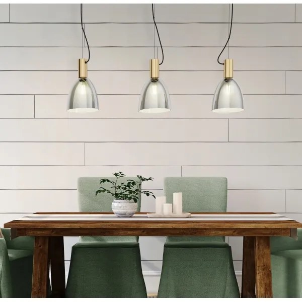 Eglo 99314 - Luster na lanku LEBALIO 3xE27/40W/230V