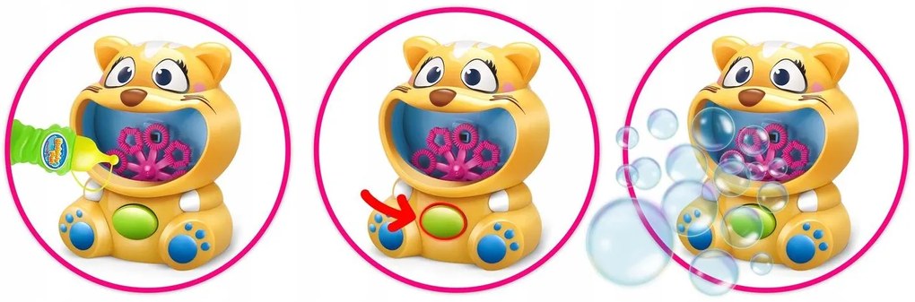 Bublifuk na baterky Panda RK-900 Ricokids 790001 - mačka