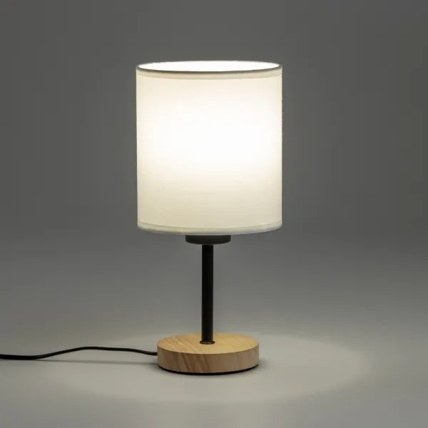 Brilagi - Stolná lampa NUBILA WOOD 1xE27/25W/230V dub/biela