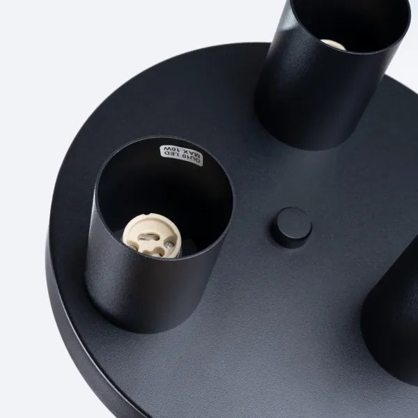 Sollux SL.1466 - Bodové svietidlo LAGOS 3xGU10/10W/230V čierna