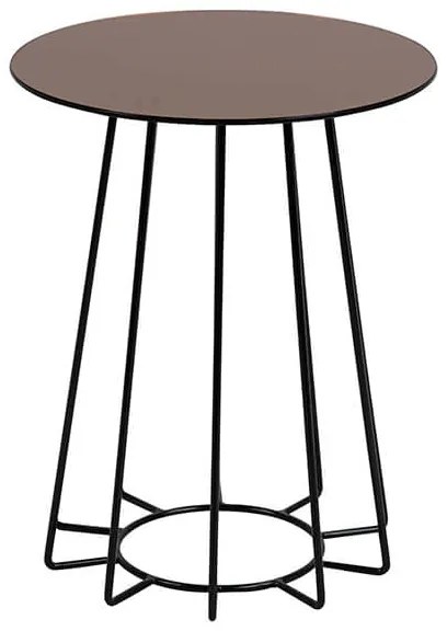 Casia príručný stolík bronz/čierna