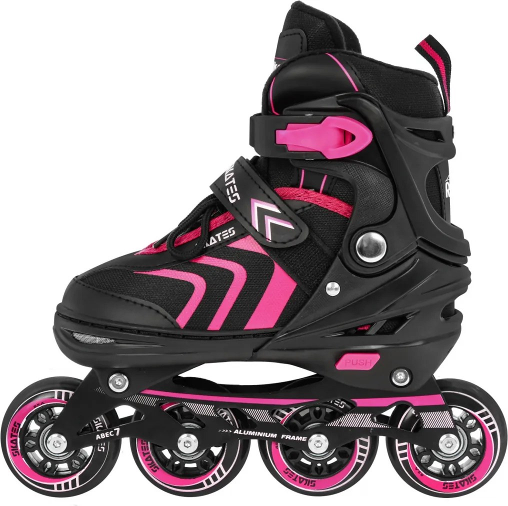 Ramiz Sada kolieskových korčúľ 4 v 1 Korčule pre deti Veľkosť 29-33 Ružová