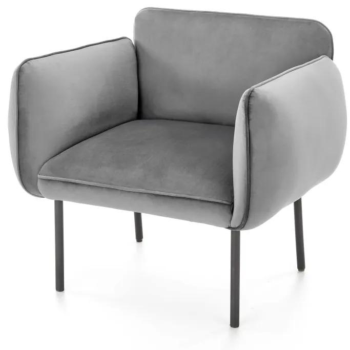 BRASIL leisure armchair grey/ black