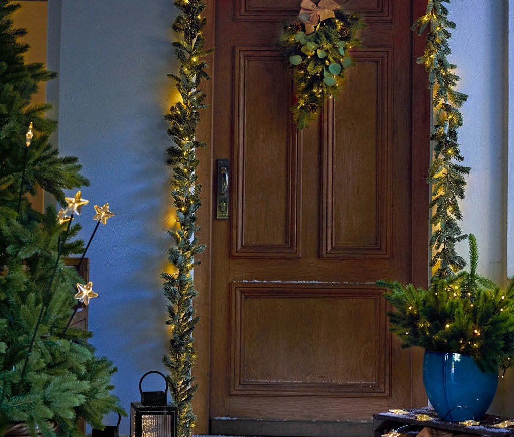 LED jedľové vetvičky, 3 ks