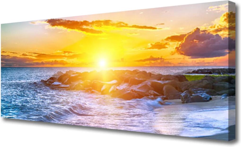 Obraz Canvas Západ slunce moře pobřeží