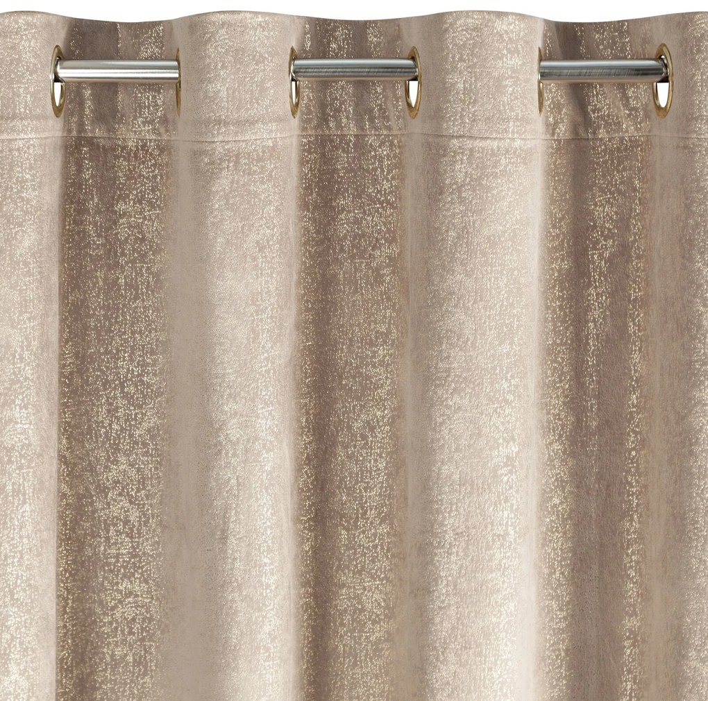 ZATEMŇOVACÍ ZÁVES NA KRÚŽKOCH BETHY 135X250 CM VZOROVANÁ