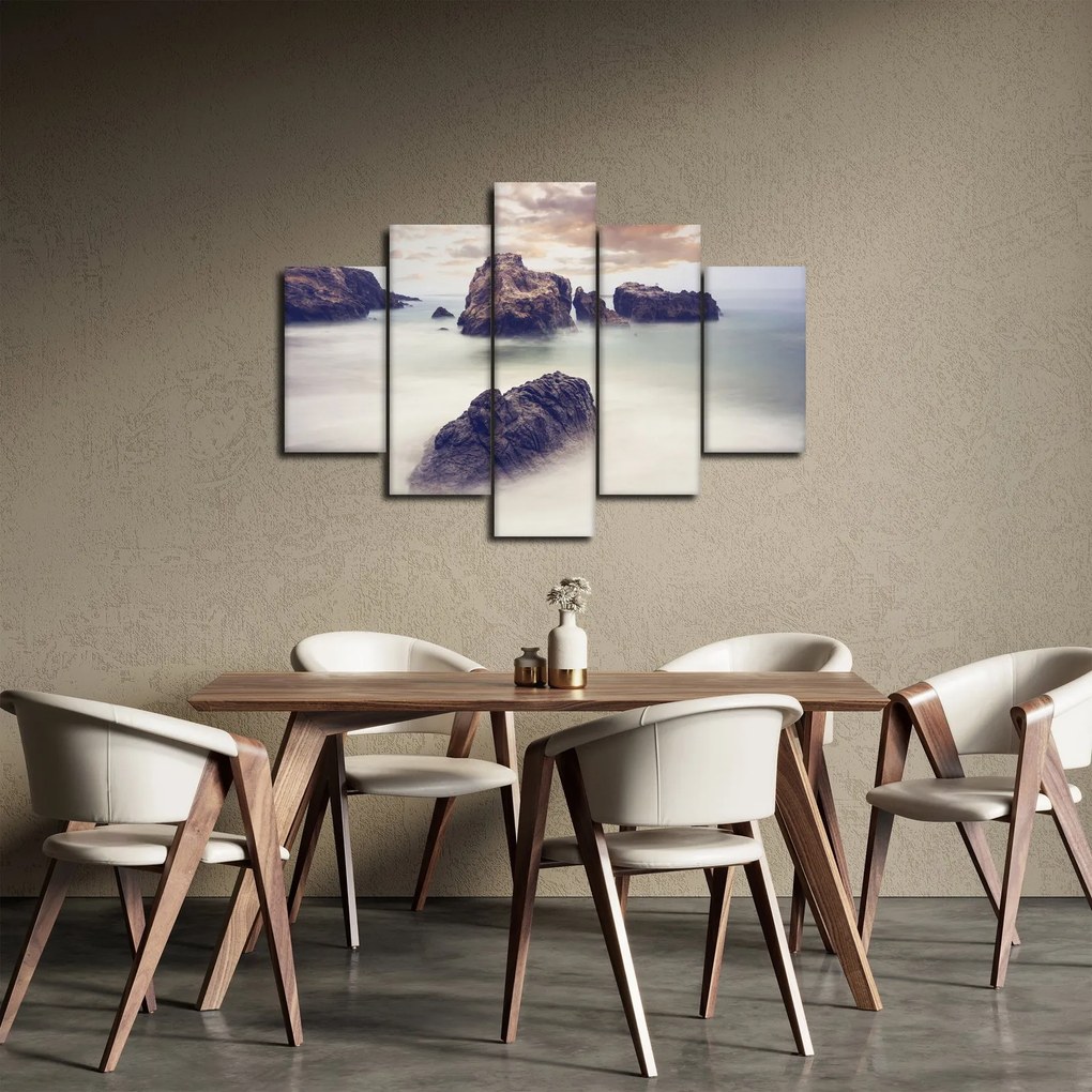 Obraz útesov v hmle (150x105 cm)