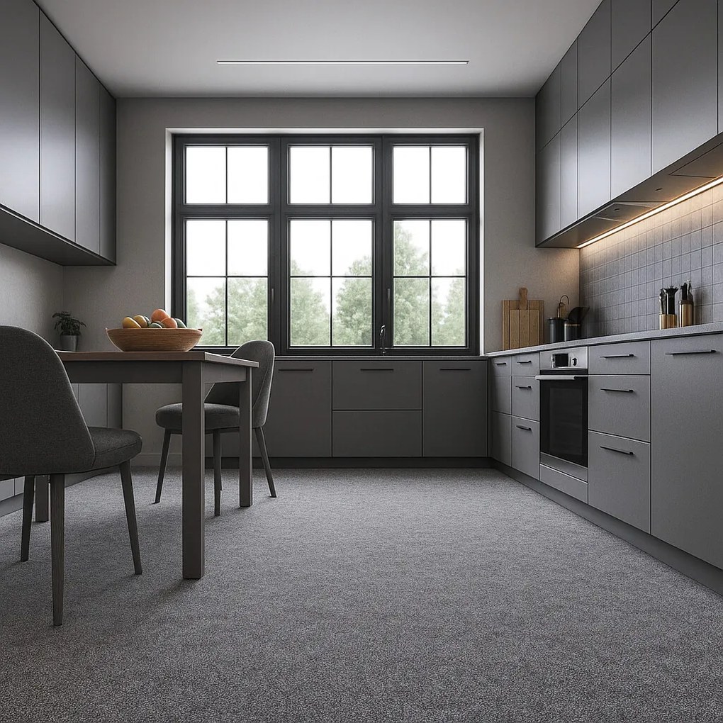 Koberec metráž Extreme 73, na mieru, šíře 4m, šedá, ab (mriežka), chodba / predsieň, Condor Carpets