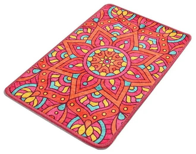Kúpeľňová predložka s motívom mandaly Foutastic Mandala, 60 x 40 cm