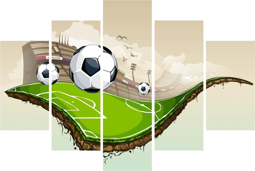 Obraz - Futbalové ihrisko (150x105 cm)