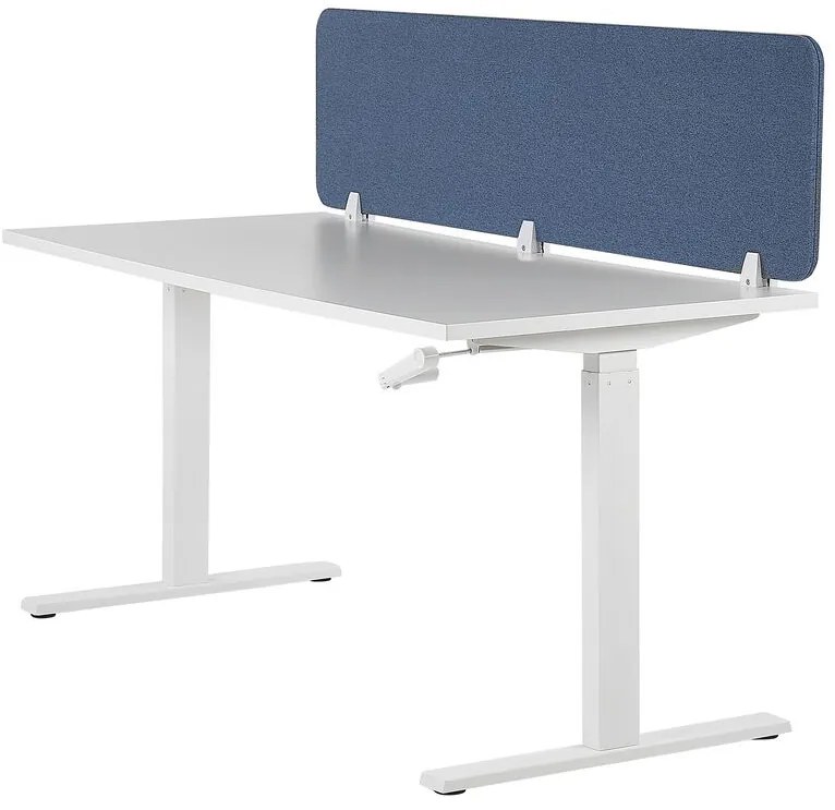 Prepážka na pracovný stôl 180x40 cm Whitley (modrá). Vlastná spoľahlivá doprava až k Vám domov. 1035562